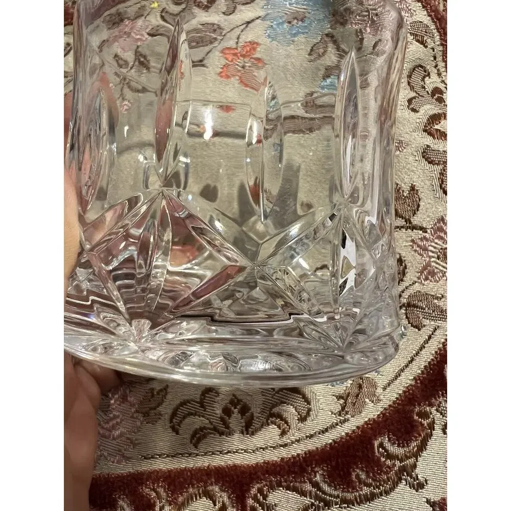 Crystal Clear Cut Glass Vase - Clear